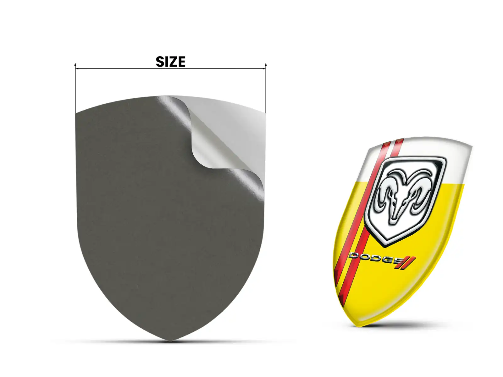 Dodge Adesivo Resina Edizione Racing Etichette Cupola Superiori